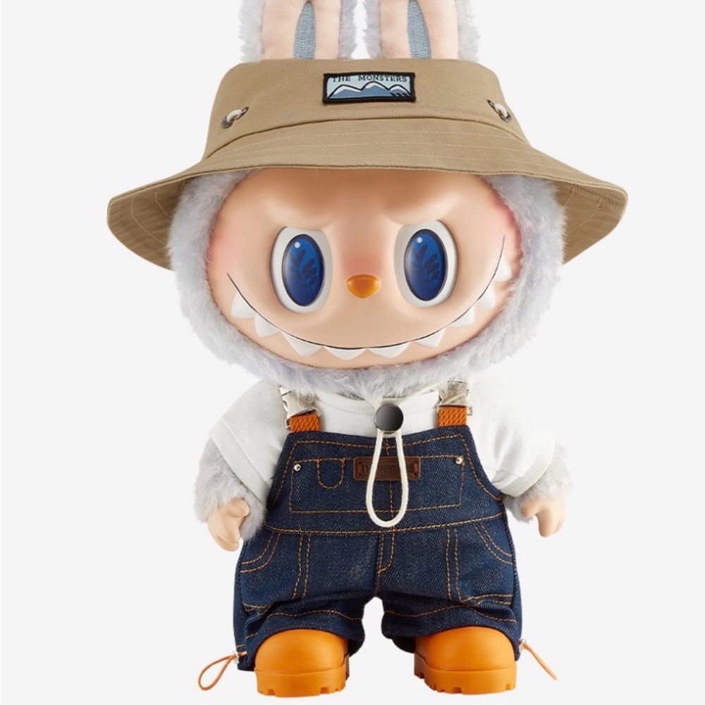 Adorable Bunny Toy with Hat and Overalls
